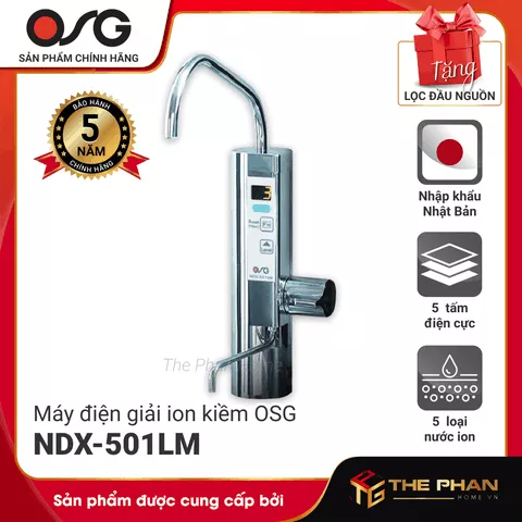 Máy Lọc Nước Điện Giải Ion Kiềm OSG Alka-Rich NDX-501LM